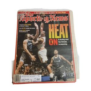 Vintage Sporting‎ News 1990s The Heat Is On Alonzo Zo Mourning Miami NBA 90s VTG